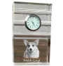Pembroke Welsh Corgi zegar trój-paskowy z psem Art-Dog