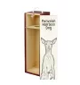Chien nu du Pérou - boîte à vin avec chien, boîte à alcool avec graphisme, boîte cadeau personnalisée de la marque Art-Dog