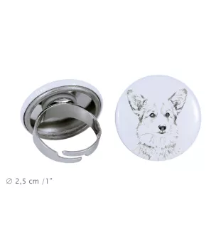 Pembroke Welsh Corgi - women's jewelry with a dog portrait, handmade product, possibility to add your own photo, Art-Dog brand