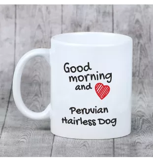 Peruvian Hairless Dog, Peruvian Viringo, Naked Dog - cup with a dog, cup with a photo, personalized gift from the Art-Dog brand