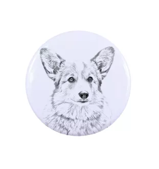 Pembroke Welsh Corgi - Anstecknadel mit Ihrem Hund, fügen Sie Ihr eigenes Foto hinzu, Marke Art-Dog