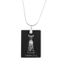 Chien nu du Pérou - Pendentif en cristal avec chien, collier en argent avec photo, pendentif personnalisé par la marque Art-Dog
