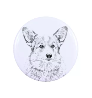 Pembroke Welsh Corgi - aimant avec un œil de chien, exceptionnellement léger, aimant puissant, produit fabriqué à la main par la marque Art-Dog