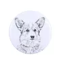 Pembroke Welsh Corgi - aimant avec un œil de chien, exceptionnellement léger, aimant puissant, produit fabriqué à la main par la marque Art-Dog