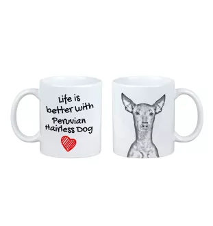 Chien nu du Pérou - tasse avec chien, tasse avec photo, cadeau personnalisé de la marque Art-Dog