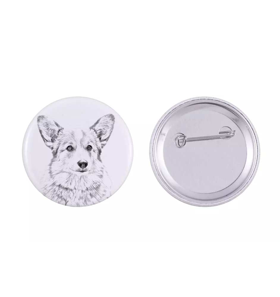 Pembroke Welsh Corgi - Anstecknadel mit Ihrem Hund, fügen Sie Ihr eigenes Foto hinzu, Marke Art-Dog