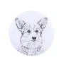 Pembroke Welsh Corgi - pin with your dog, add your own photo, Art-Dog brand