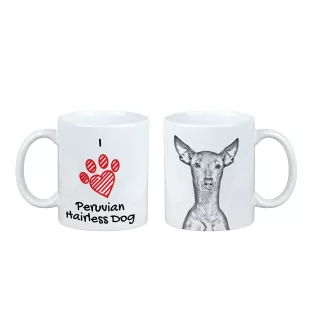 Peruvian Hairless Dog, Peruvian Viringo, Naked Dog - cup with a dog, cute cup with graphics, a gift with your photo from the Art-Dog brand