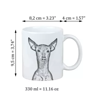 Chien nu du Pérou - tasse avec chien, une tasse adorable avec une illustration, un cadeau avec votre photo de la marque Art-Dog