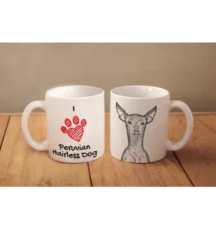 Peruanischer Nackthund, Viringo - Tasse mit Hund, entzückende Tasse mit Grafik, Geschenk mit Ihrem Foto von der Marke Art-Dog