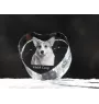 Pembroke Welsh Corgi - Hundebild im Kristall, Kristallherz, einzigartiger Bilderrahmen der Marke Art-Dog