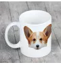 Pembroke Welsh Corgi - tasse avec une photo et un motif de chien géométrique Art-Dog
