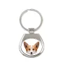 Pembroke Welsh Corgi - geometric keychain with a photo and the inscription Art-Dog