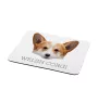 Pembroke Welsh Corgi - geometric mouse pad with a picture and text by Art-Dog
