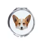 Pembroke Welsh Corgi - miroir avec une image et un motif géométrique de la marque Art-Dog