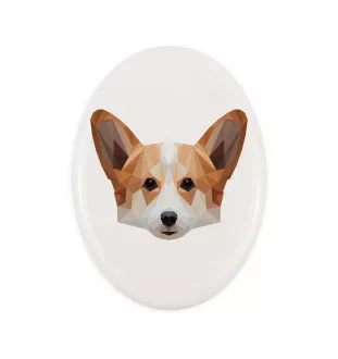 Pembroke Welsh Corgi płytka geometryczna Art-Dog