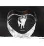Papillon, Épagneul nain continental papillon - une photo de chien dans un cristal, un cœur en cristal, un cadre photo exceptionnel de la marque Art-Dog