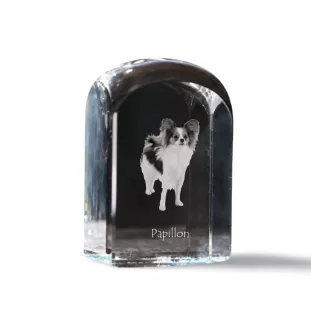 Papillon kryształ pieczątka z psem Art-Dog