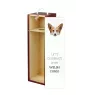 Pembroke Welsh Corgi - une boîte géométrique avec une photo et un texte pour le vin de la marque Art-Dog