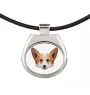 Pembroke Welsh Corgi - collier avec une photo et un motif géométrique de la marque Art-Dog