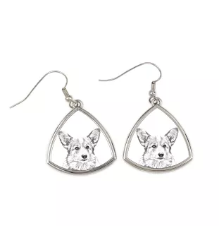 Pembroke Welsh Corgi - dog earrings, hanging earrings with a picture, personalized jewelry with Art-Dog brand print