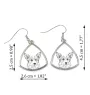Pembroke Welsh Corgi - dog earrings, hanging earrings with a picture, personalized jewelry with Art-Dog brand print