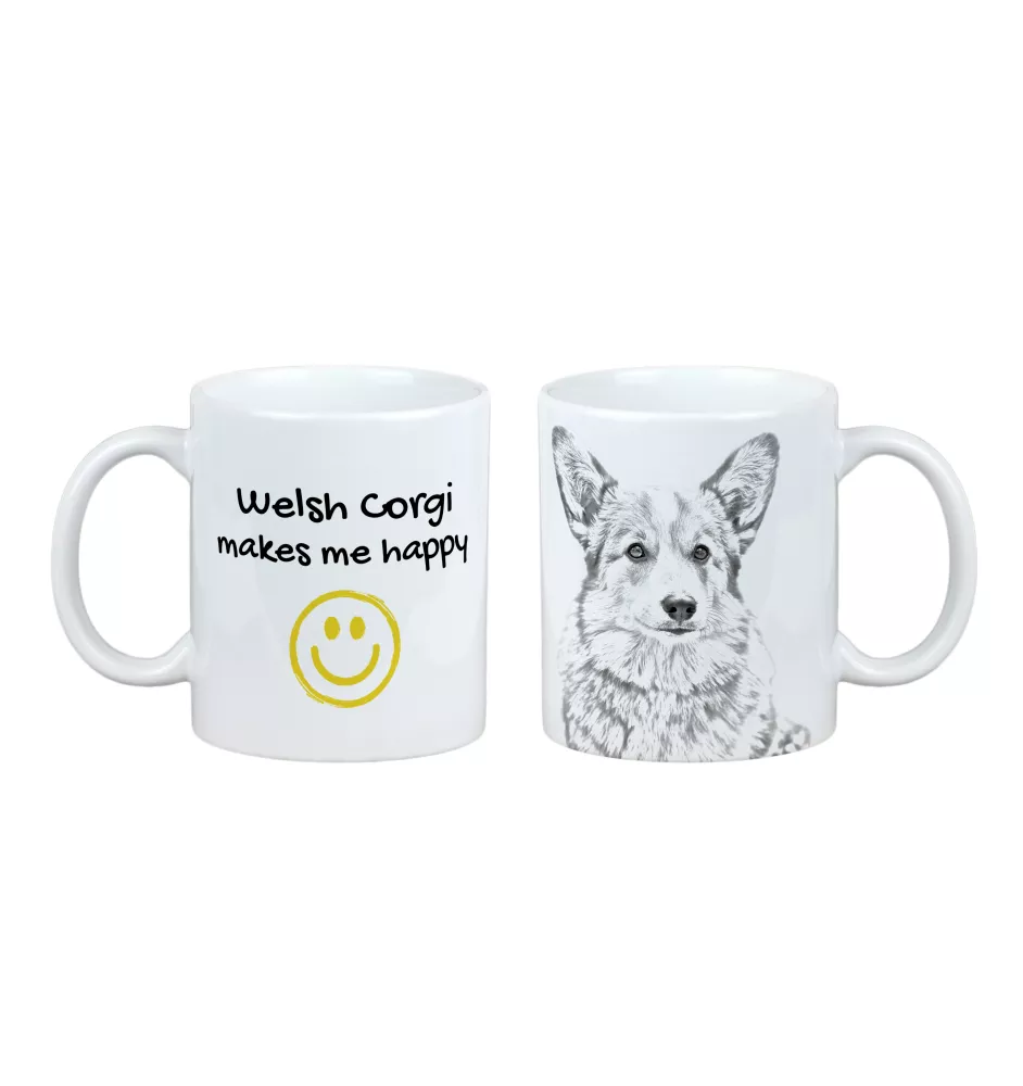 Pembroke Welsh Corgi - cup with a dog, cheerful cup for a dog lover, personalized gift from the Art-Dog brand