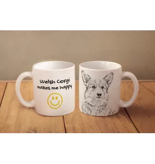 Pembroke Welsh Corgi - Tasse mit Hund, fröhliche Tasse für Hundeliebhaber, personalisiertes Geschenk der Marke Art-Dog