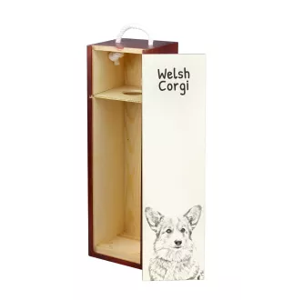Pembroke Welsh Corgi pudełko na wino z psem Art-Dog