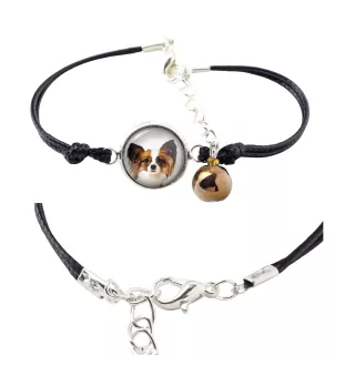 Papillon, Kontinentaler Zwergspaniel - Armband in einer Schachtel mit Ihrem Foto, femininer Schmuck, ein ausgezeichnetes Geschenk der Marke Art-Dog.