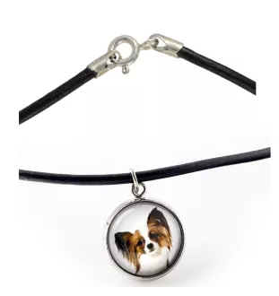 Papillon, Continental Toy Spaniel, Butterfly dog - necklace in a box, elegant decoration, pendant from the Art-Dog brand
