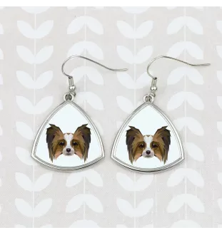 Papillon kolczyki geometryczny Art-Dog