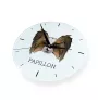 Papillon, Continental Toy Spaniel, Butterfly dog - geometric wall clock with a picture and the brand name Art-Dog