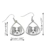 Papillon, Épagneul nain continental papillon - boucles d'oreilles avec chien, boucles d'oreilles pendantes avec photo, bijoux personnalisés avec impression de la marque Art-Dog