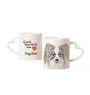 Papillon, Kontinentaler Zwergspaniel - Tasse mit Hund, entzückende Tasse mit herzförmigem Henkel, universelles Geschenk der Marke Art-Dog