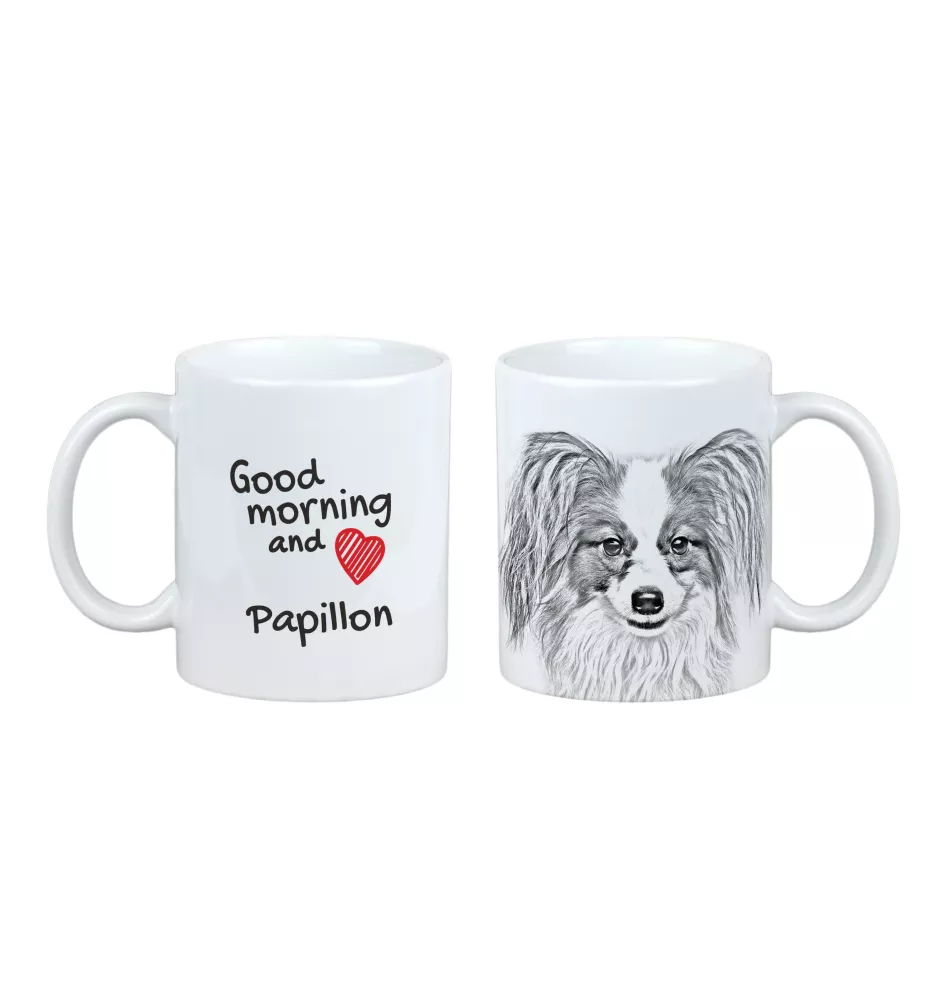 Papillon, Kontinentaler Zwergspaniel - Tasse mit Hund, Tasse mit Bild, personalisiertes Geschenk der Marke Art-Dog