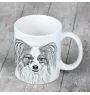 Papillon, Épagneul nain continental papillon - tasse avec chien, tasse avec photo, cadeau personnalisé de la marque Art-Dog