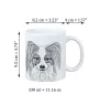 Papillon, Épagneul nain continental papillon - tasse avec chien, une tasse adorable avec une illustration, un cadeau avec votre photo de la marque Art-Dog