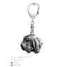 Petit basset griffon vendéen - Porte-clés argenté avec chien, décoration de sac à main, pendentif de sac à dos par la marque Art-Dog