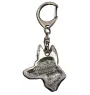 Pharaoh Hound, Kelb tal-Fenek - Silver-plated key ring with dog, handbag decoration, backpack pendant by Art-Dog brand