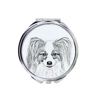 Papillon lusterko ze zdjęciem psa Art-Dog