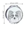 Papillon, Continental Toy Spaniel, Butterfly dog - Pocket mirror with a dog, personalized mirror for a purse, compact mirror with Art-Dog brand print.