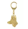 Pharaonenhund, Pharaoh Hound, Kelb tal-Fenek - Vergoldeter Schlüsselanhänger mit Hund, Handtaschenschmuck, Luxus-Accessoire der Marke Art-Dog