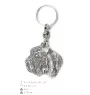 Kleiner Basset Griffon Vendéen, Petit Basset Griffon Vendéen - Versilberter Anhänger mit einem Hund in einer dekorativen Box, Handtaschenschmuck, Rucksackanhänger der Marke Art-Dog