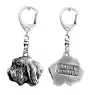 Petit Basset Griffon Vendéen - Silver-plated key ring with a dog in a gift box, handbag decoration, backpack pendant by Art-Dog brand