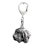 Petit Basset Griffon Vendéen - Silver-plated key ring with a dog in a gift box, handbag decoration, backpack pendant by Art-Dog brand