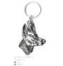 Pharaoh Hound, Kelb tal-Fenek - Silver-plated pendant with a dog in a decorative box, handbag decoration, backpack pendant by Art-Dog brand