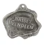 Petit basset griffon vendéen - Porte-clés argenté avec un chien dans une boîte cadeau, décoration de sac à main, pendentif de sac à dos par la marque Art-Dog