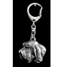 Petit Basset Griffon Vendéen - Silver-plated key ring with a dog in a gift box, handbag decoration, backpack pendant by Art-Dog brand