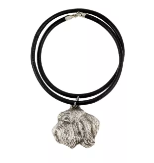 Petit Basset Griffon Vendéen - Necklace with dog, silver-plated pendant for dog fan, unique jewelry by Art-Dog brand